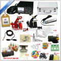 Kits de tatuagem completo profissional 2 Tattoo Machines Gun 14 cores kit de tintas de tatuagem